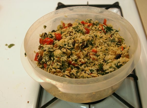 Mediterranean Spinach and Rice Wide