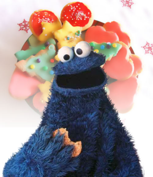 Cookie Monster Holiday Cookies