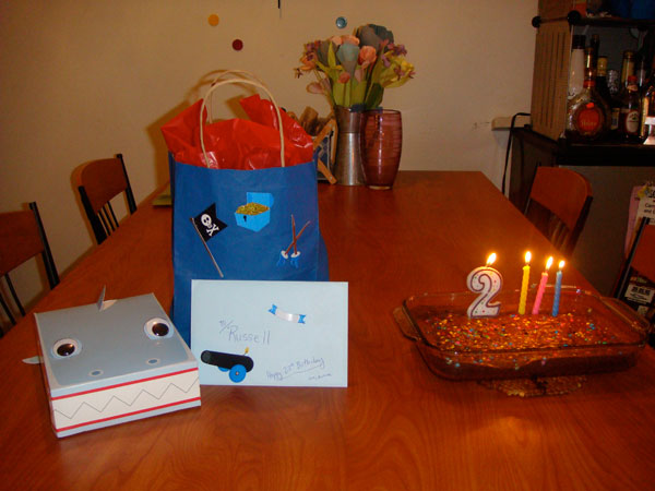 The loot and brownies from my 23rd birthday celebration.