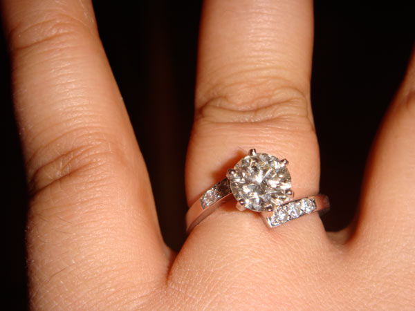The engagement ring I got Kristina 