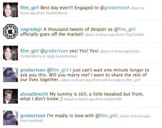 grobertson proposes to film_girl via Twitter