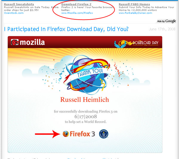 Download Mozilla Firefox 2 even though Firefox 3 was released.
