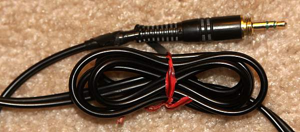 Sony MDR7502 connector and coiled cable
