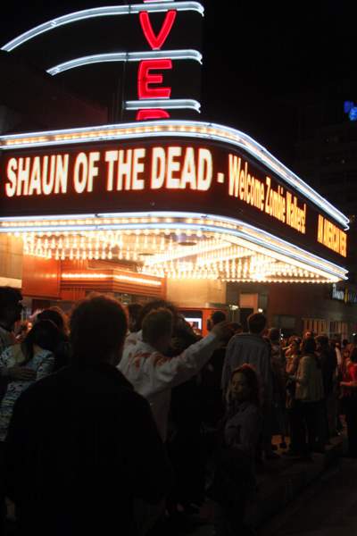 Shaun of the Dead playing at the AFI Theater after the 2009 Silver Spring Zombie Walk