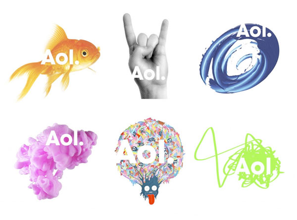 Aol rebranding logos